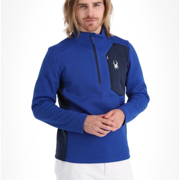 Spyder Men's Half Zip Sweater Gait Knit Pullover Jacket Size Large  NWT - Picture 1 of 10